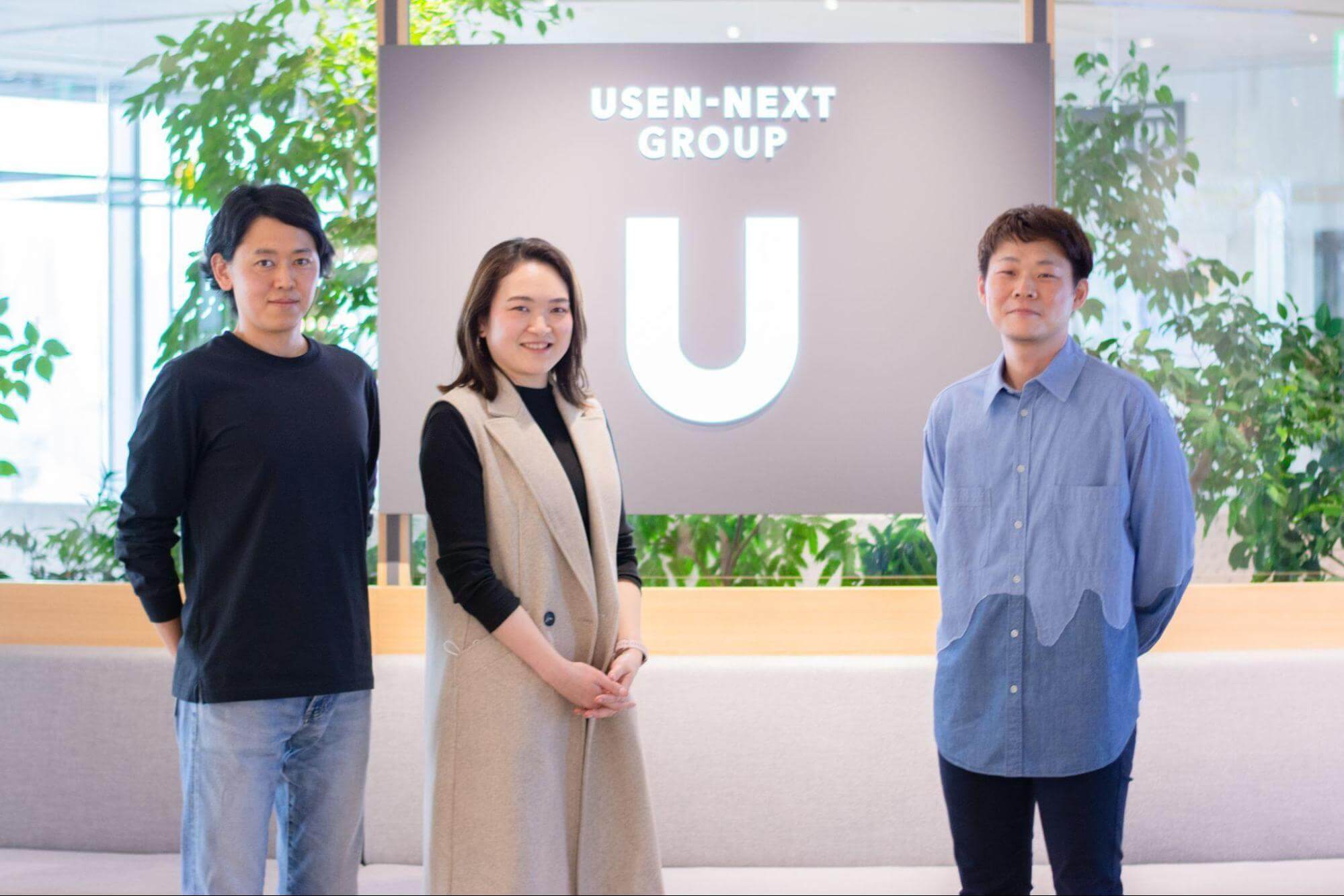 株式会社USEN Mediaの高橋氏、小松氏とKaizen Platform担当者の山田の写真