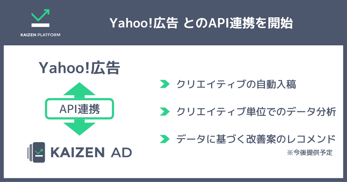 Kaizen Platform 動画広告活用を支援する Kaizen Ad がyahoo 広告とのapi連携を開始 Kaizen Platform